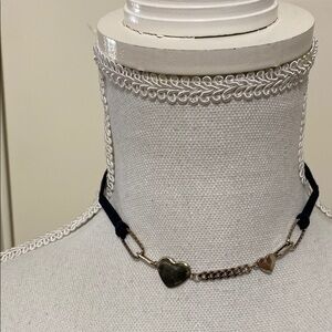 Gold and Silver Layered Choker Necklace